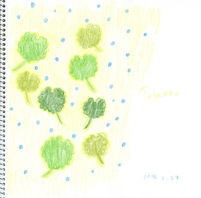 093_雨の葉