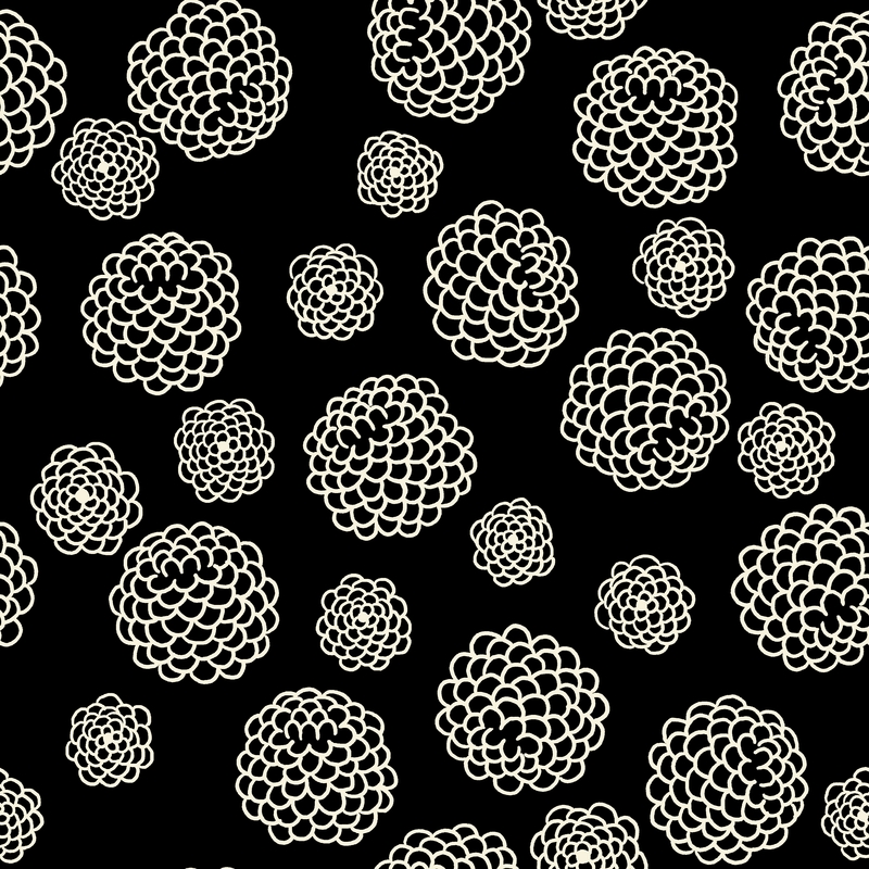 A0000137 – Flower Ball – ブラック