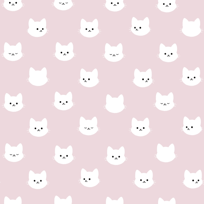 A0000206 – シロネコドット – ピンク