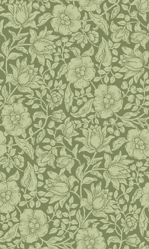 A0000919 – Petit flowers – グリーン