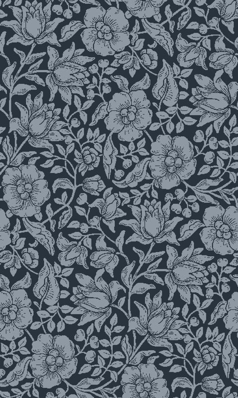 A0000918 – Petit flowers – ネイビー