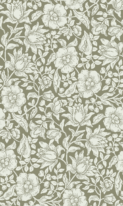 A0000922 – Petit flowers – カーキ