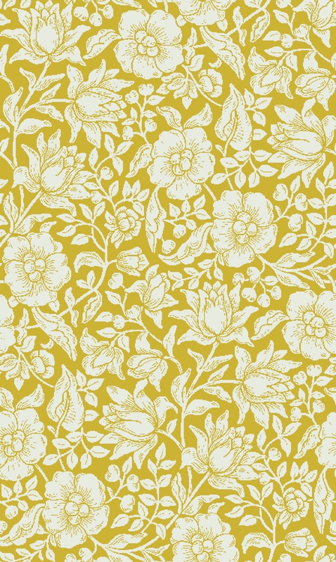 A0000923 – Petit flowers – マスタード