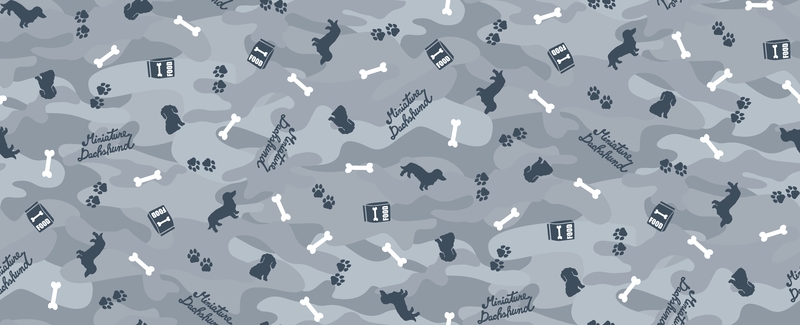 A0000979 – camouflageダックスフント – ブルーグレー