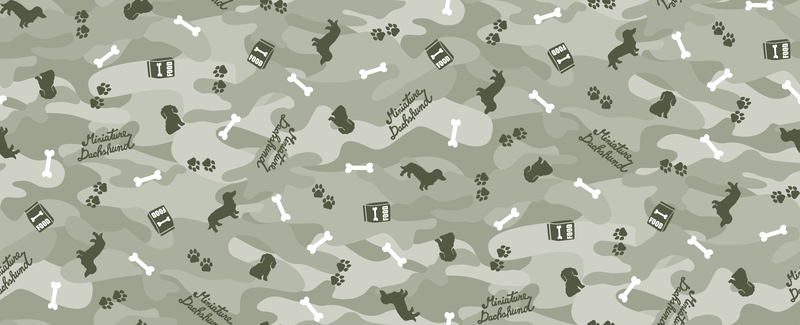 A0001852 – camouflageダックスフンド – グレイッシュグリーン