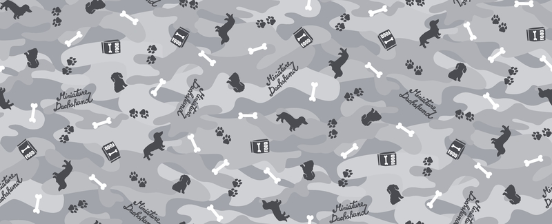 A0000978 – camouflageダックスフンド – グレー