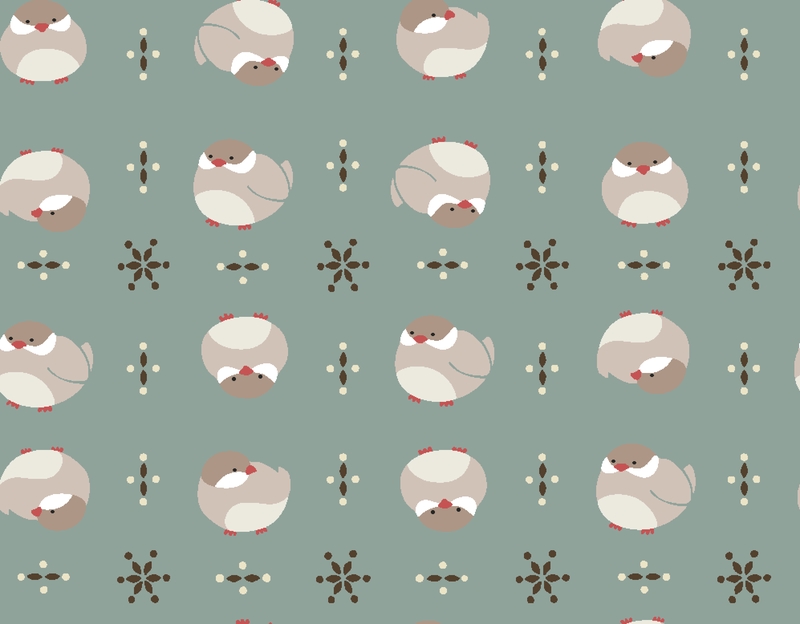 A0002855 – mochimochimini文鳥シナモン – セージグリーン